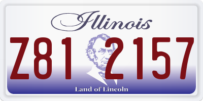 IL license plate Z812157