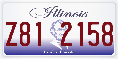 IL license plate Z812158