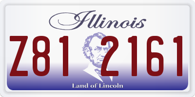 IL license plate Z812161