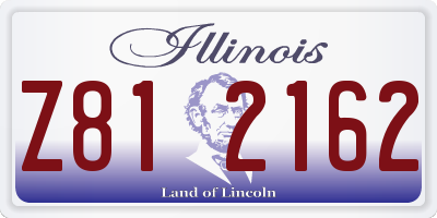 IL license plate Z812162
