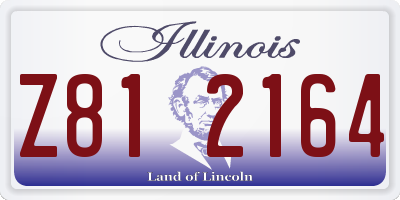 IL license plate Z812164