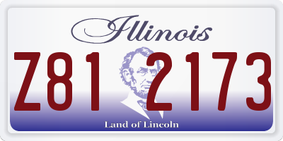 IL license plate Z812173