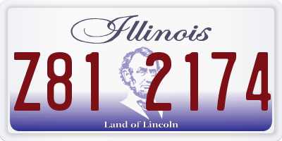 IL license plate Z812174