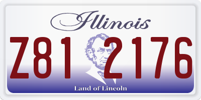 IL license plate Z812176