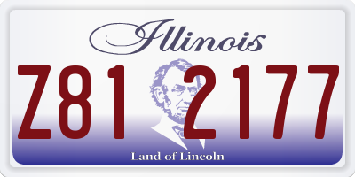 IL license plate Z812177