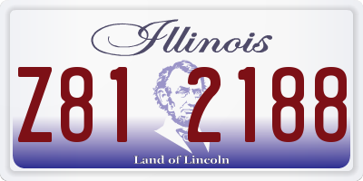 IL license plate Z812188