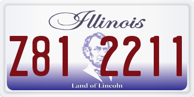 IL license plate Z812211