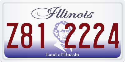 IL license plate Z812224