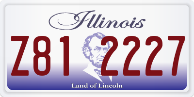 IL license plate Z812227