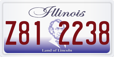 IL license plate Z812238