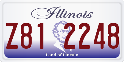 IL license plate Z812248