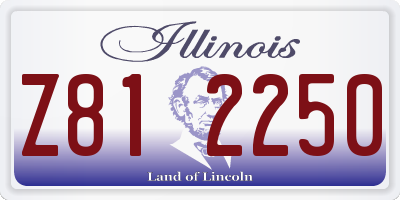 IL license plate Z812250