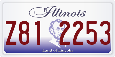 IL license plate Z812253