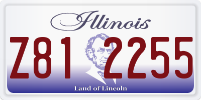 IL license plate Z812255