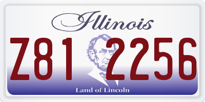 IL license plate Z812256