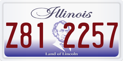 IL license plate Z812257