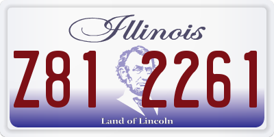 IL license plate Z812261