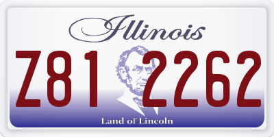 IL license plate Z812262