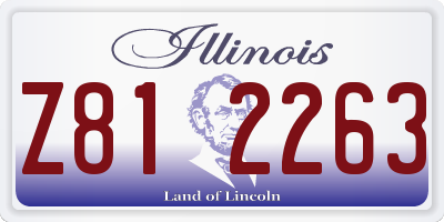 IL license plate Z812263