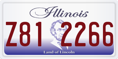 IL license plate Z812266