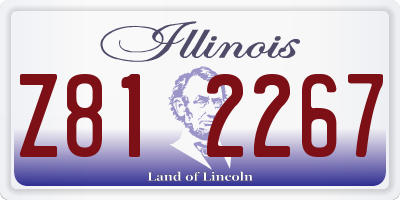 IL license plate Z812267
