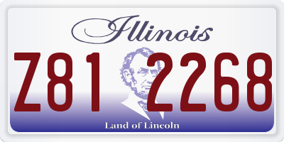 IL license plate Z812268