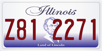 IL license plate Z812271