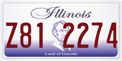 IL license plate Z812274