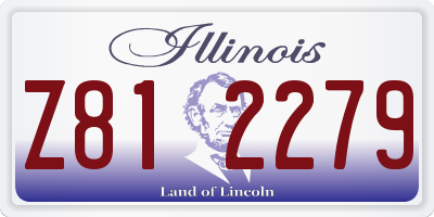IL license plate Z812279