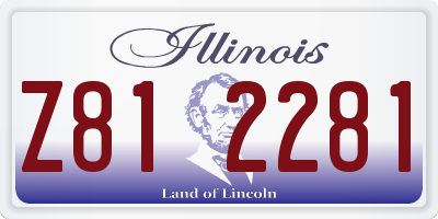 IL license plate Z812281