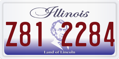 IL license plate Z812284