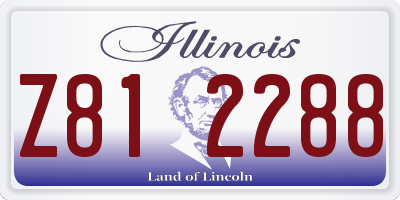 IL license plate Z812288