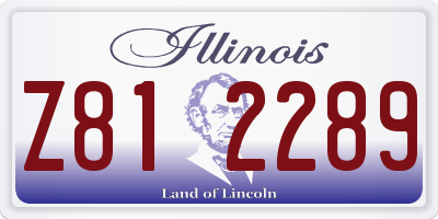 IL license plate Z812289