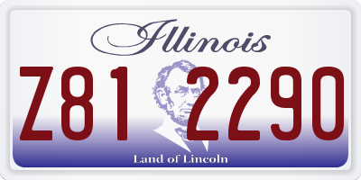 IL license plate Z812290