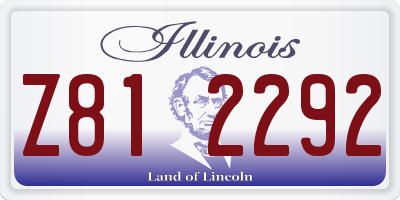 IL license plate Z812292