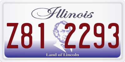 IL license plate Z812293