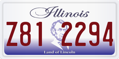 IL license plate Z812294
