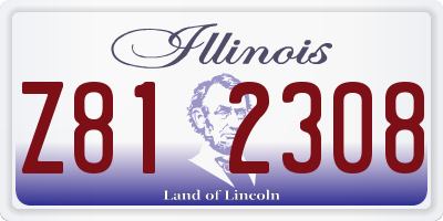 IL license plate Z812308
