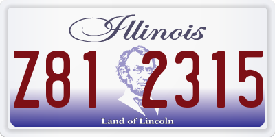 IL license plate Z812315