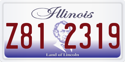 IL license plate Z812319