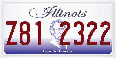 IL license plate Z812322