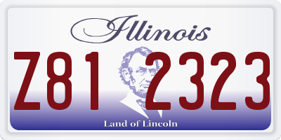 IL license plate Z812323
