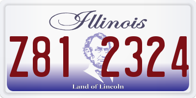 IL license plate Z812324