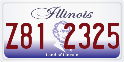 IL license plate Z812325