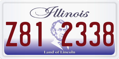 IL license plate Z812338