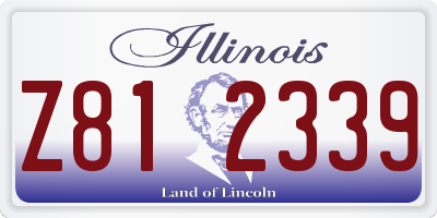 IL license plate Z812339