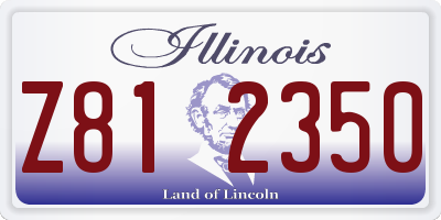 IL license plate Z812350