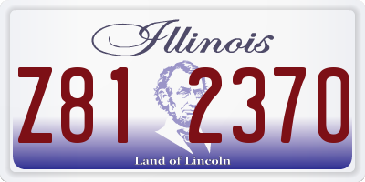 IL license plate Z812370