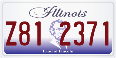 IL license plate Z812371