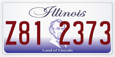 IL license plate Z812373